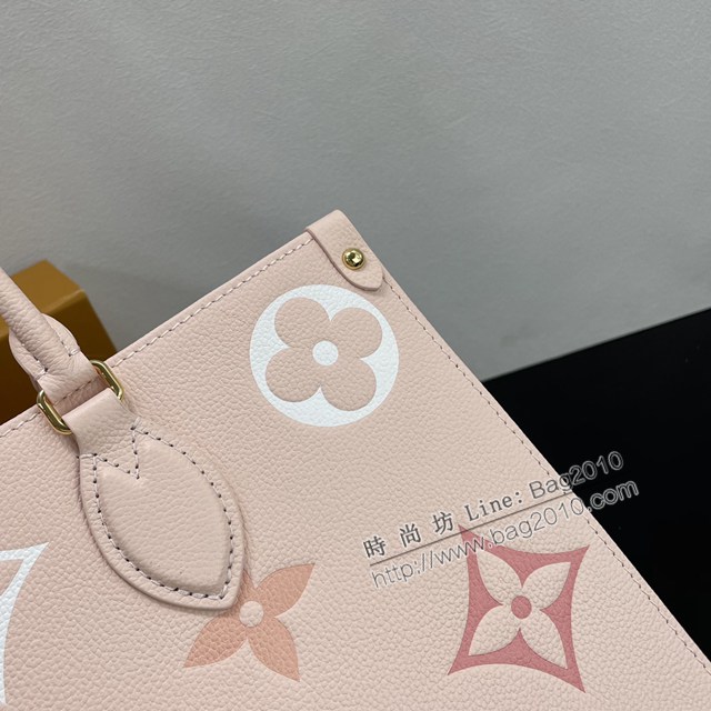 Lv路易威登2023專櫃新款OnTheGo中號手袋 LV壓紋粒面牛皮手提托特包 M21575 M46542 ydh5068